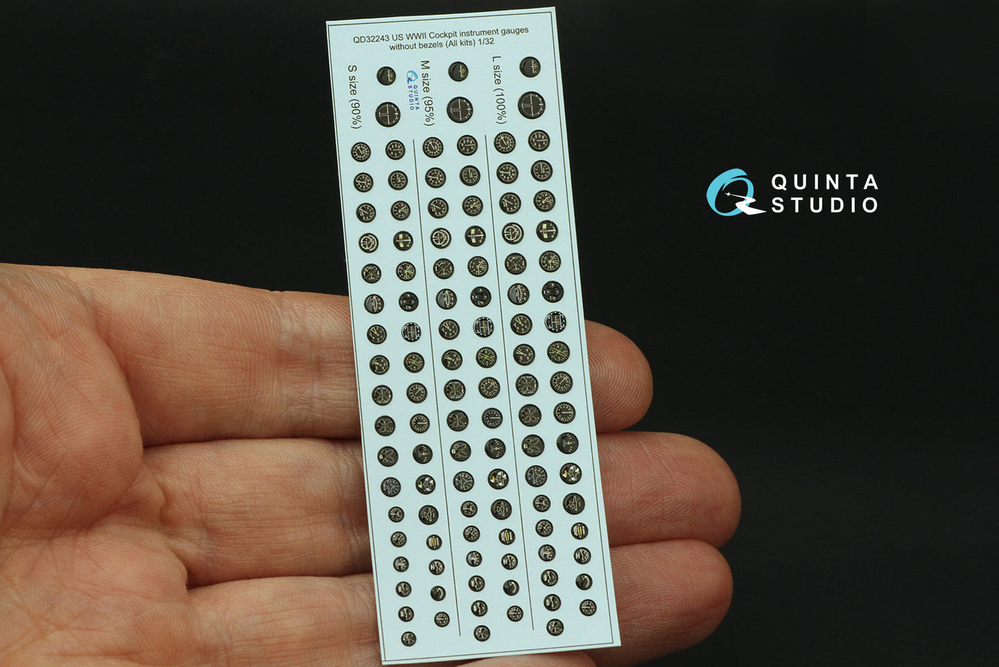 Quinta Studio QD32243 1:32 WWII US Instrument Gauges No Bezels