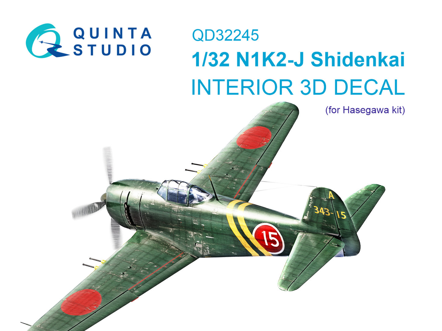 Quinta Studio QD32245 1:32 N1K2-J Shiden kai 3D Interior Decal