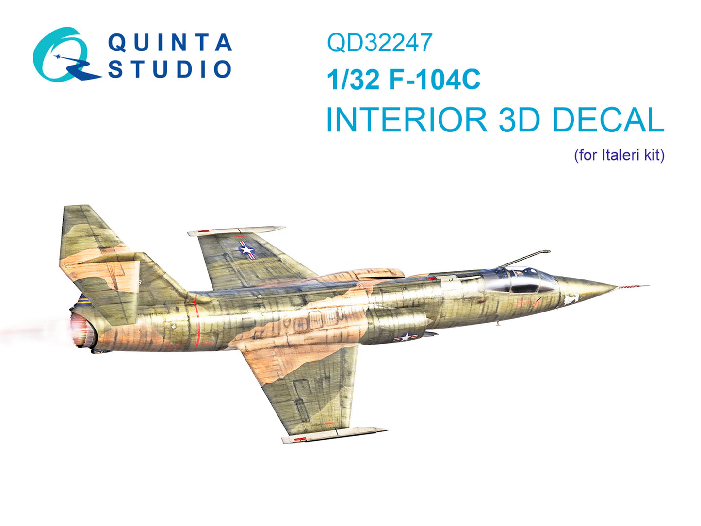 Quinta Studio QD32247 1:32 F-104C Starfighter 3D Interior Decal