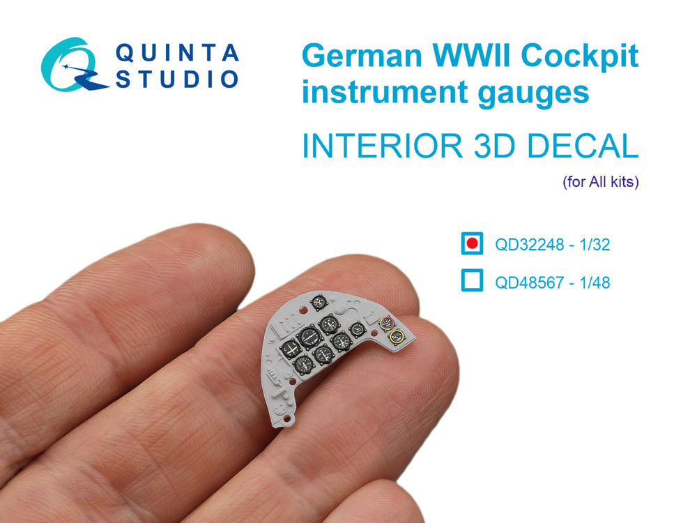 Quinta Studio QD32248 1:32 WWII German Instrument Gauges 3D Interior
