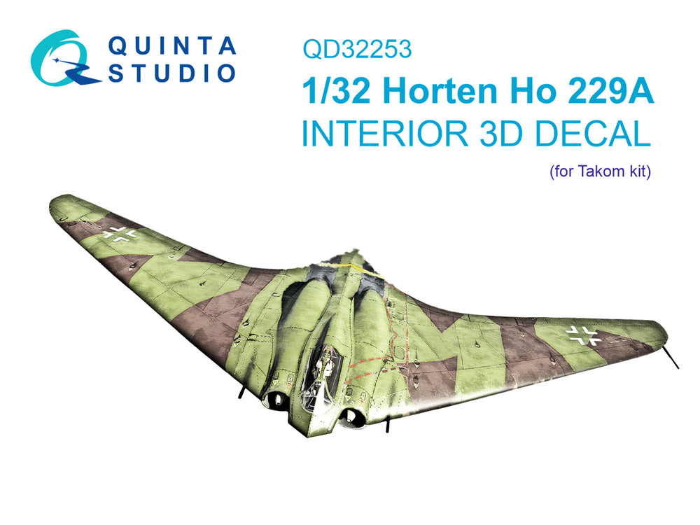 Quinta Studio QD32253 1:32 Horten Ho-229A 3D Interior Decal