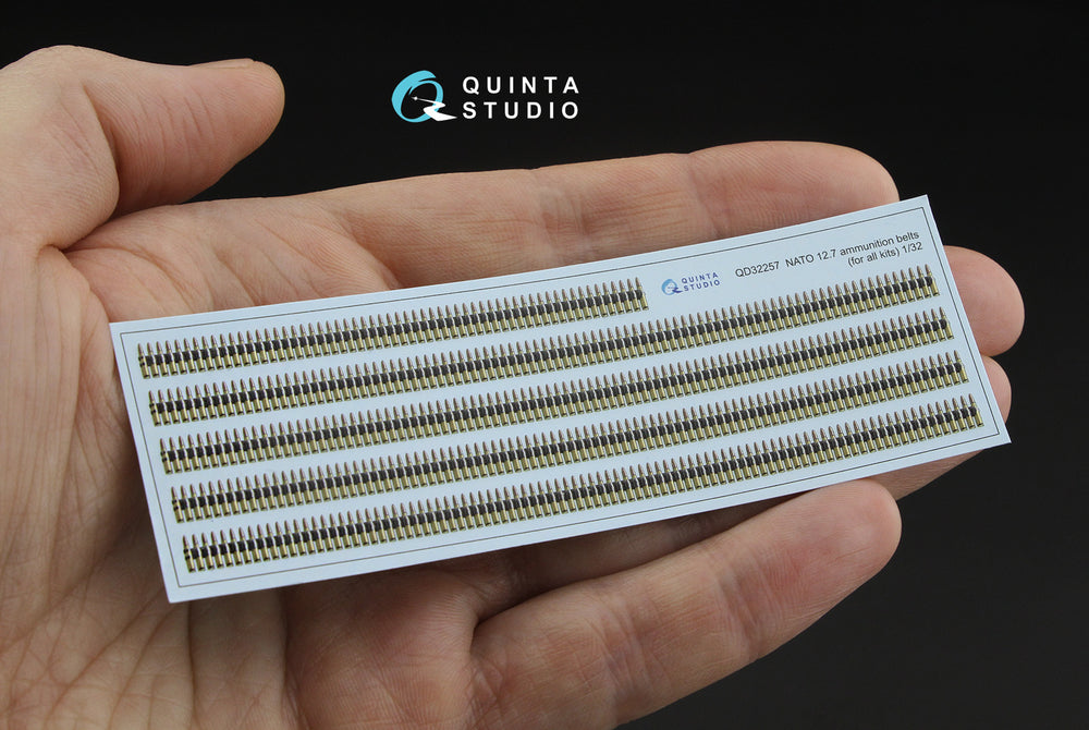 Quinta Studio QD32257 1:32 NATO 12.7 ammunition belts