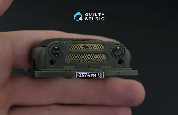 Quinta Studio QD35010 1:35 UAZ 469 3D-Printed coloured Interior on decal paper