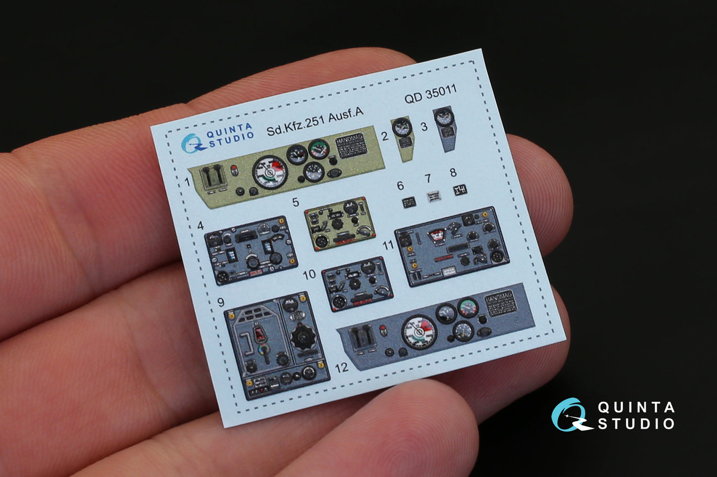 Quinta Studio QD35011 1:35 Sd.Kfz.251/1 Ausf.A 3D Interior Decal