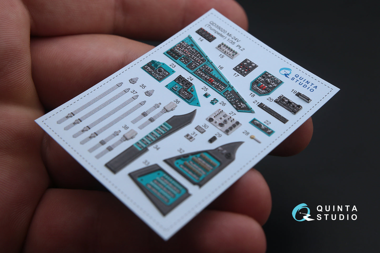 Quinta Studio QD35020 1:35 Mil Mi-24V 3D-Printed Interior Decals