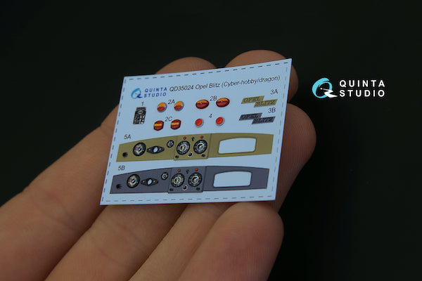 Quinta Studio QD35024 1:35 Opel Blitz 3D-Printed Interior Decals