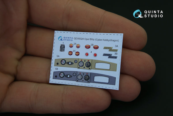 Quinta Studio QD35024 1:35 Opel Blitz 3D-Printed Interior Decals