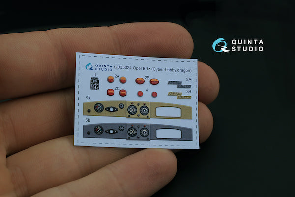 Quinta Studio QD35024 1:35 Opel Blitz 3D-Printed Interior Decals