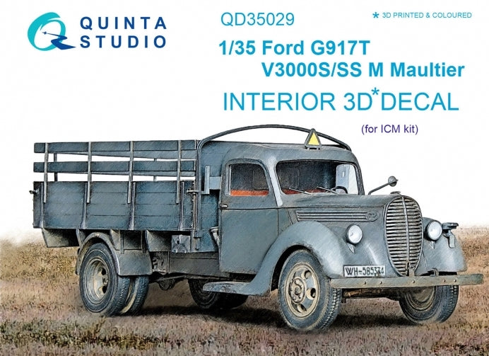 Quinta Studio QD35029 1:35 Ford G917T / v3000s 3D Interior Decal