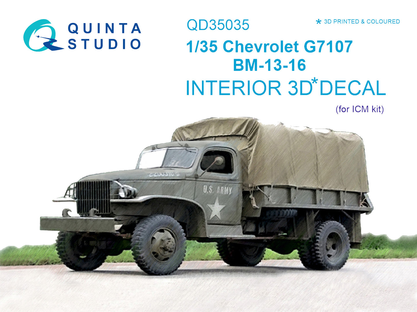 Quinta Studio QD35035 1:35 Chevrolet G7107 3D Interior Decal