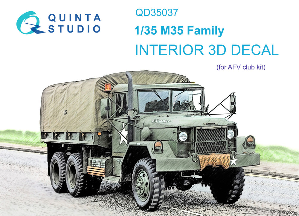 Quinta Studio QD35037 1:35 M35 Family 3D-Printed Interior Decals