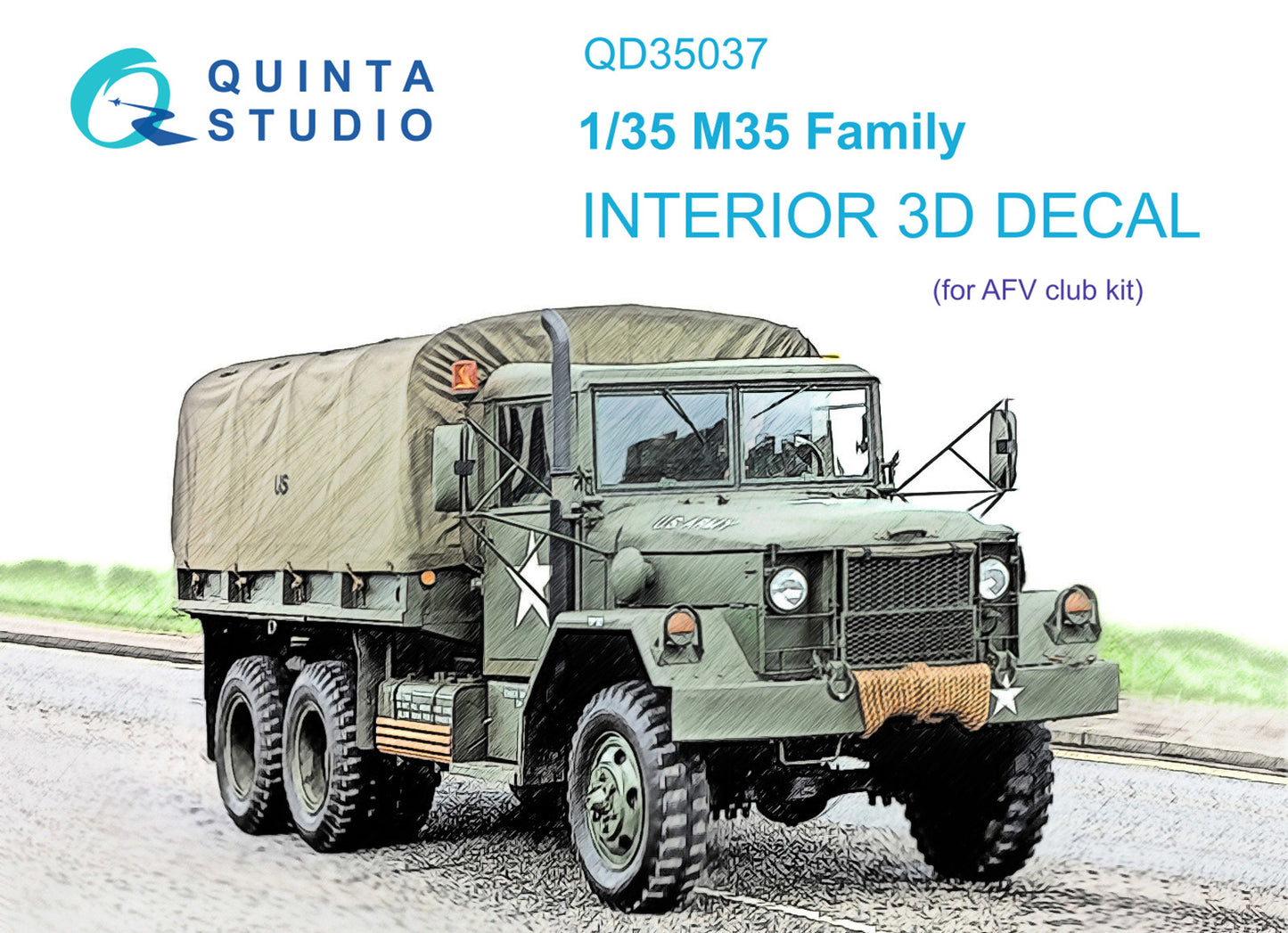 Quinta Studio QD35037 1:35 M35 Family 3D-Printed Interior Decals