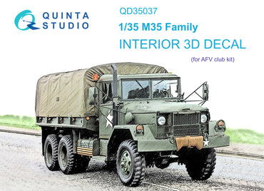 Quinta Studio QD35037 1:35 M35 Family 3D-Printed Interior Decals