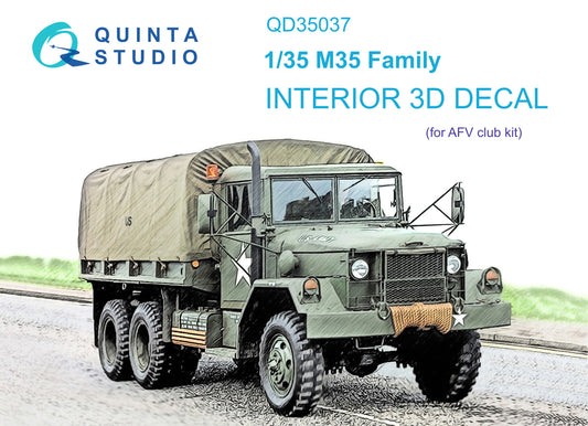 Quinta Studio QD35037 1:35 M35 Family 3D-Printed Interior Decals