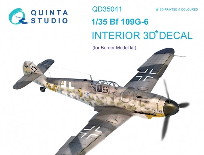 Quinta Studio QD35041 1:35 Bf-109G-6 3D Interior Decal