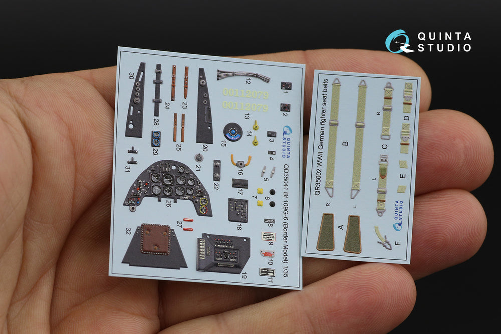 Quinta Studio QD35041 1:35 Bf-109G-6 3D Interior Decal