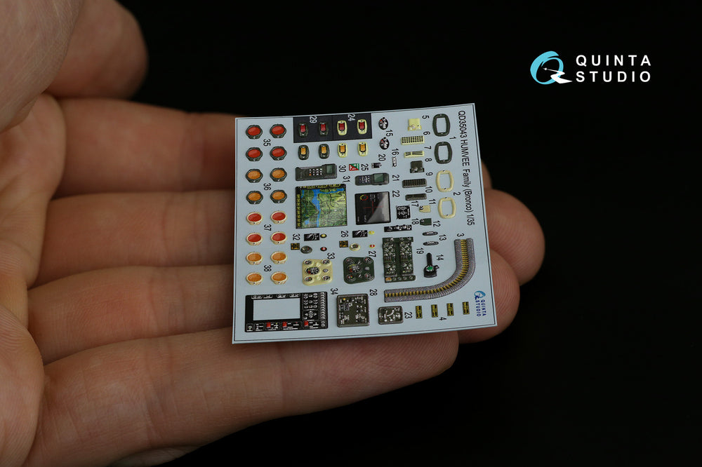 Quinta Studio QD35043 1:35 HUMVEE Family 3D-Printed Interior Decals