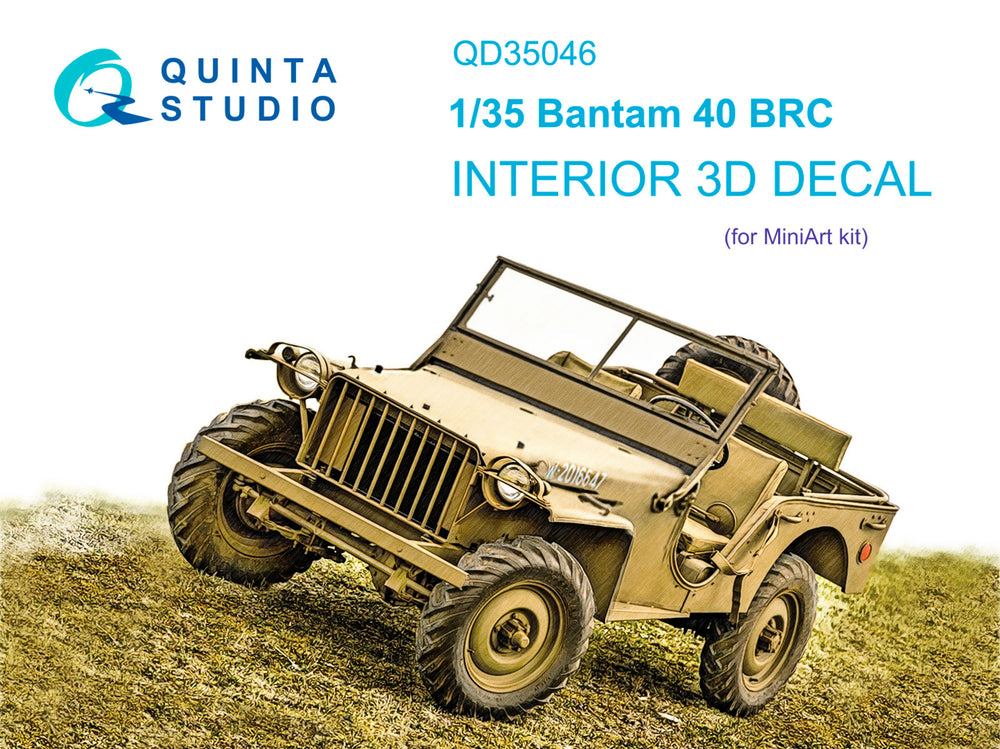 Quinta Studio QD35046 1:35 Bantam 40 BRC 3D-Printed Interior Decals