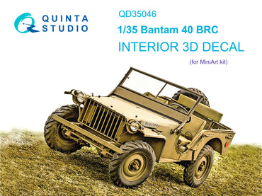 Quinta Studio QD35046 1:35 Bantam 40 BRC 3D-Printed Interior Decals