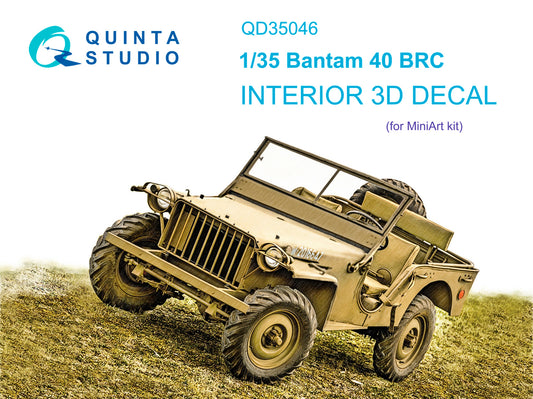 Quinta Studio QD35046 1:35 Bantam 40 BRC 3D-Printed Interior Decals
