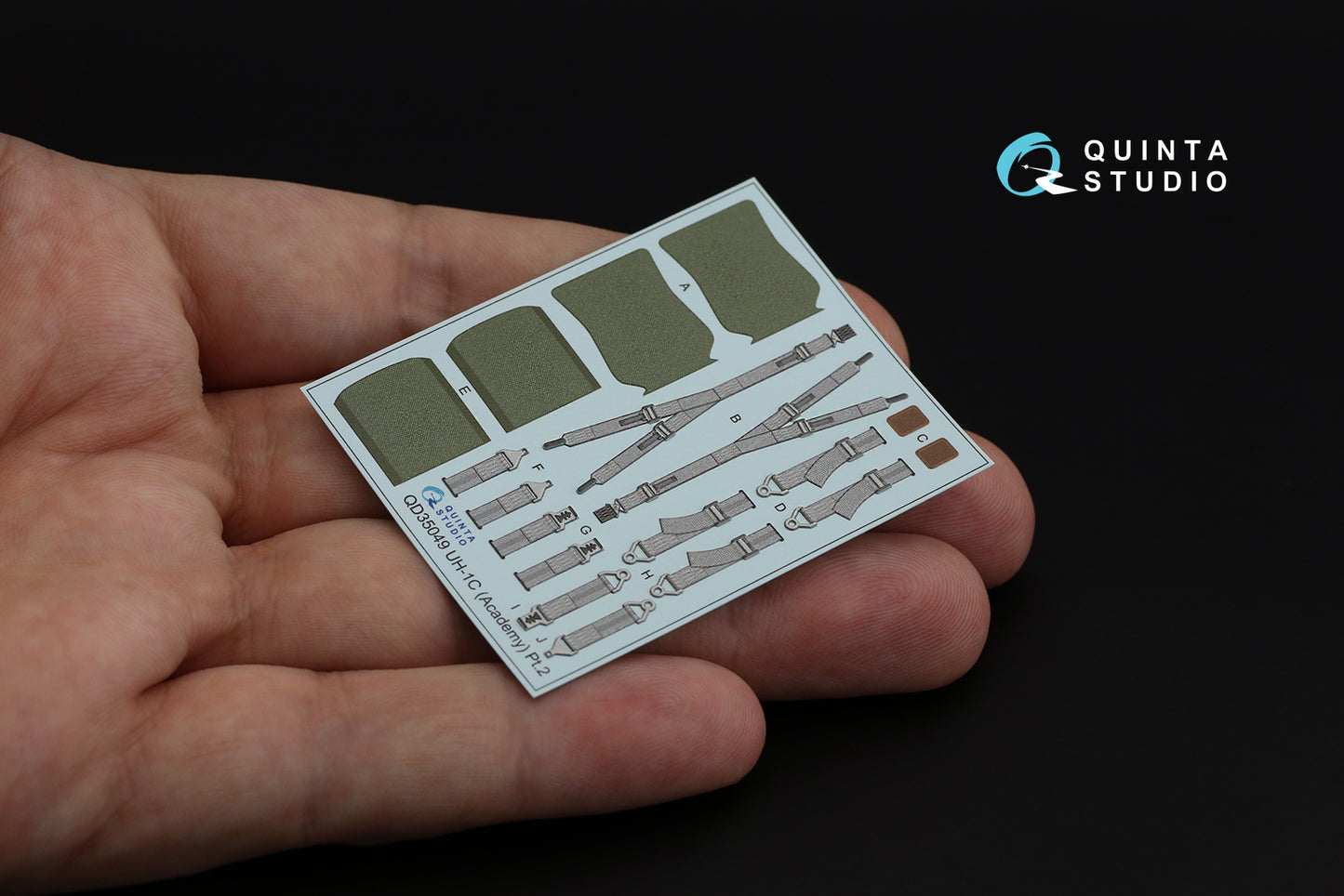 Quinta Studio QD35049 1:35 Bell UH-1C 3D-Printed Interior Decals