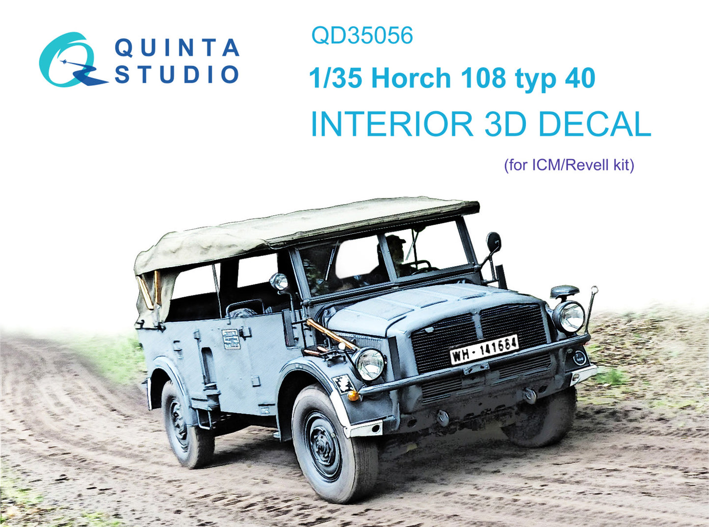 Quinta Studio QD35056 1:35 Horch 108 typ 40 3D Interior Decal