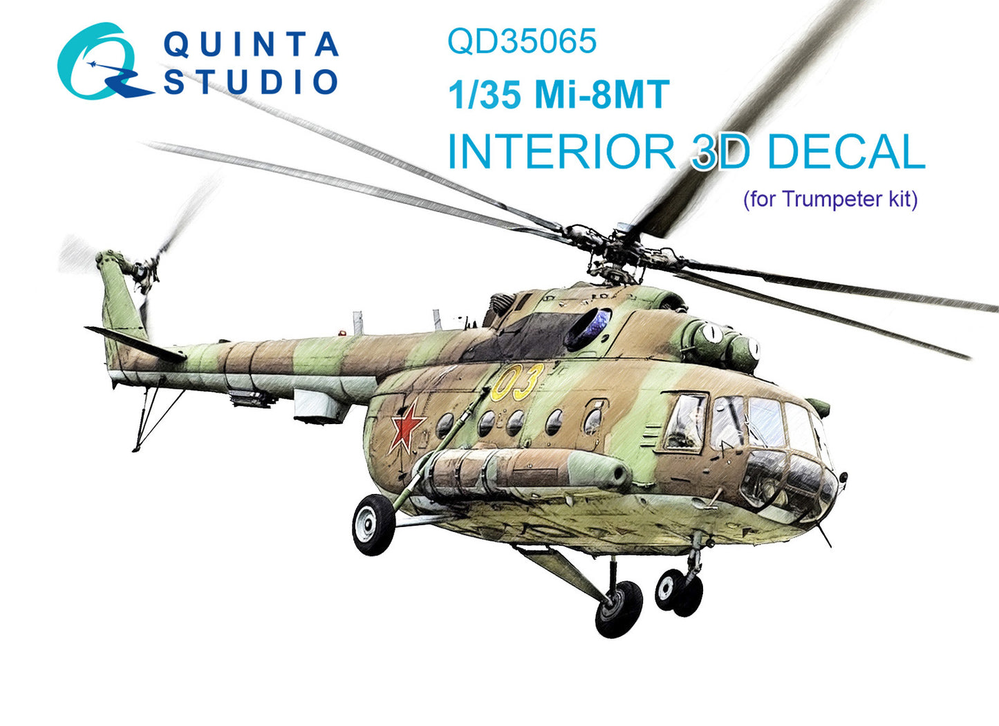 Quinta Studio QD35065 1:35 Mil Mi-8MT 3D-Printed Interior Decals