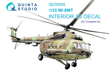 Quinta Studio QD35065 1:35 Mil Mi-8MT 3D-Printed Interior Decals