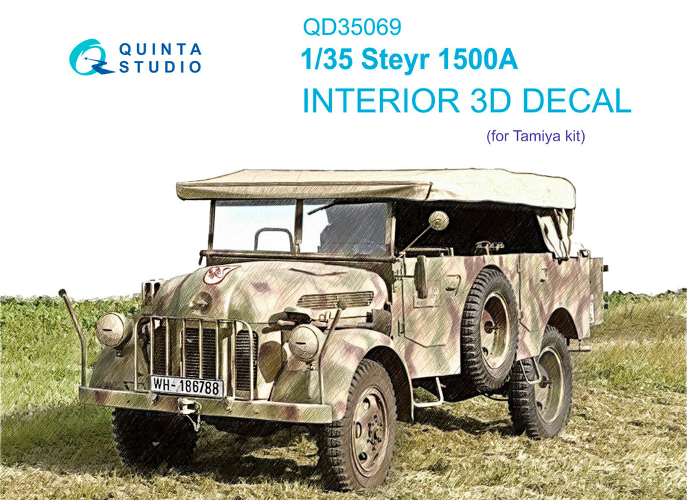Quinta Studio QD35069 1:35 Steyr 1500A 3D-Printed Interior Decals