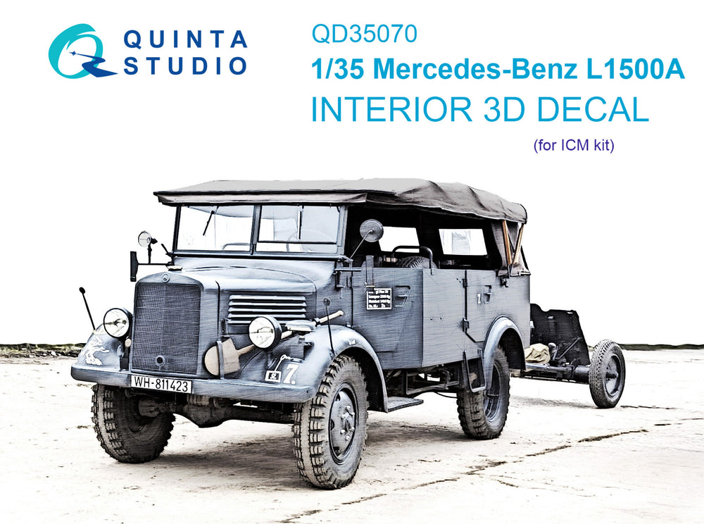 Quinta Studio QD35070 1:35 Mercedes-Benz L1500A 3D Interior Decal