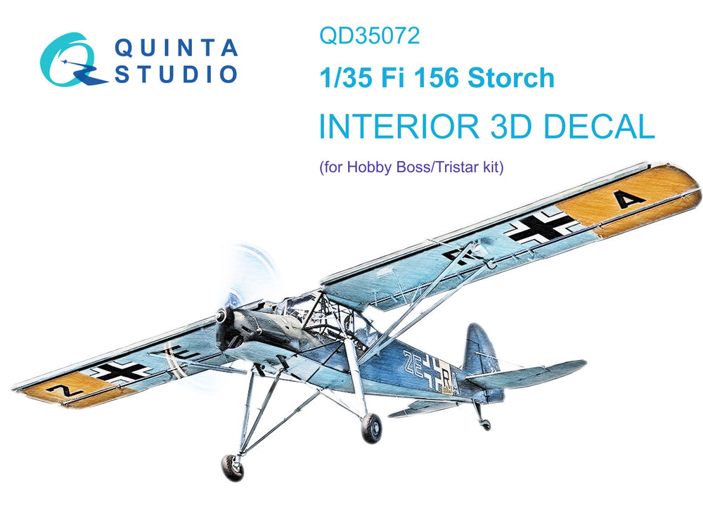 Quinta Studio QD35072 1:35 Fi-156C Storch 3D Interior Decal