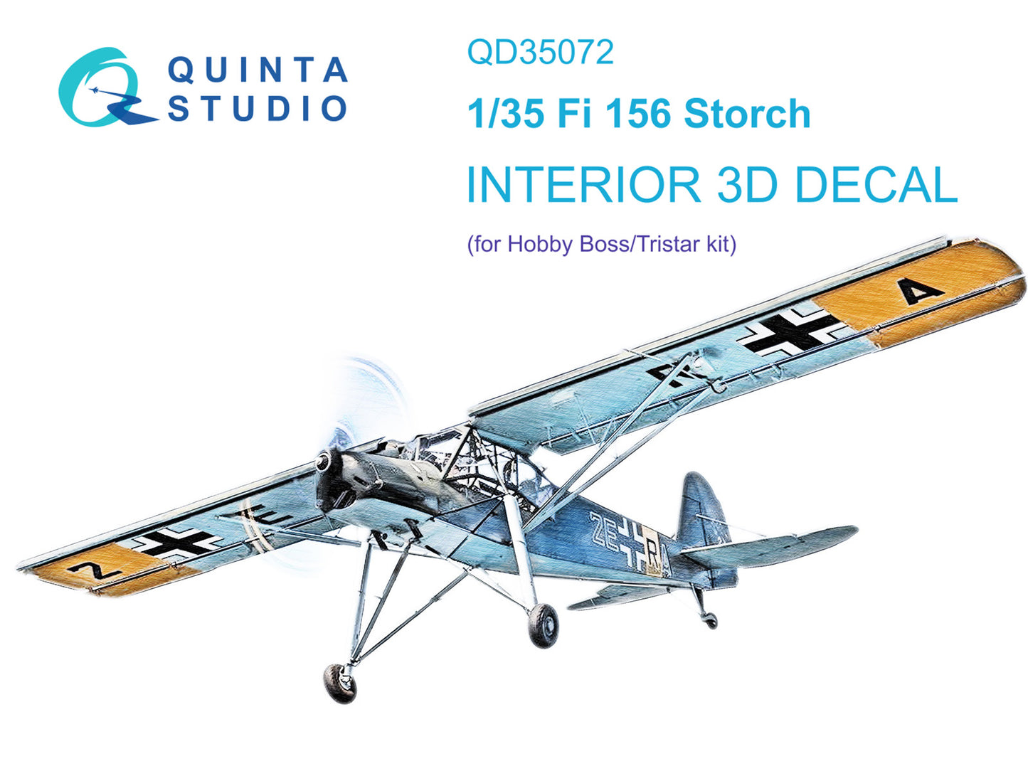 Quinta Studio QD35072 1:35 Fi-156C Storch 3D Interior Decal