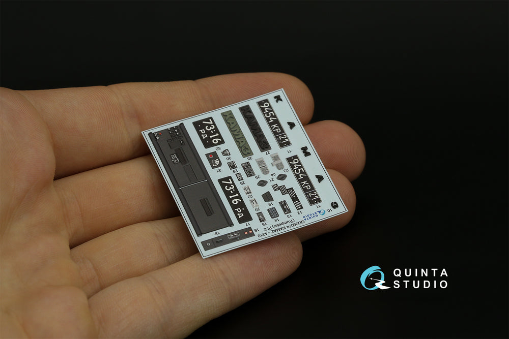 Quinta Studio QD35074 1:35 KAMAZ 4310 3D-Printed Interior Decals