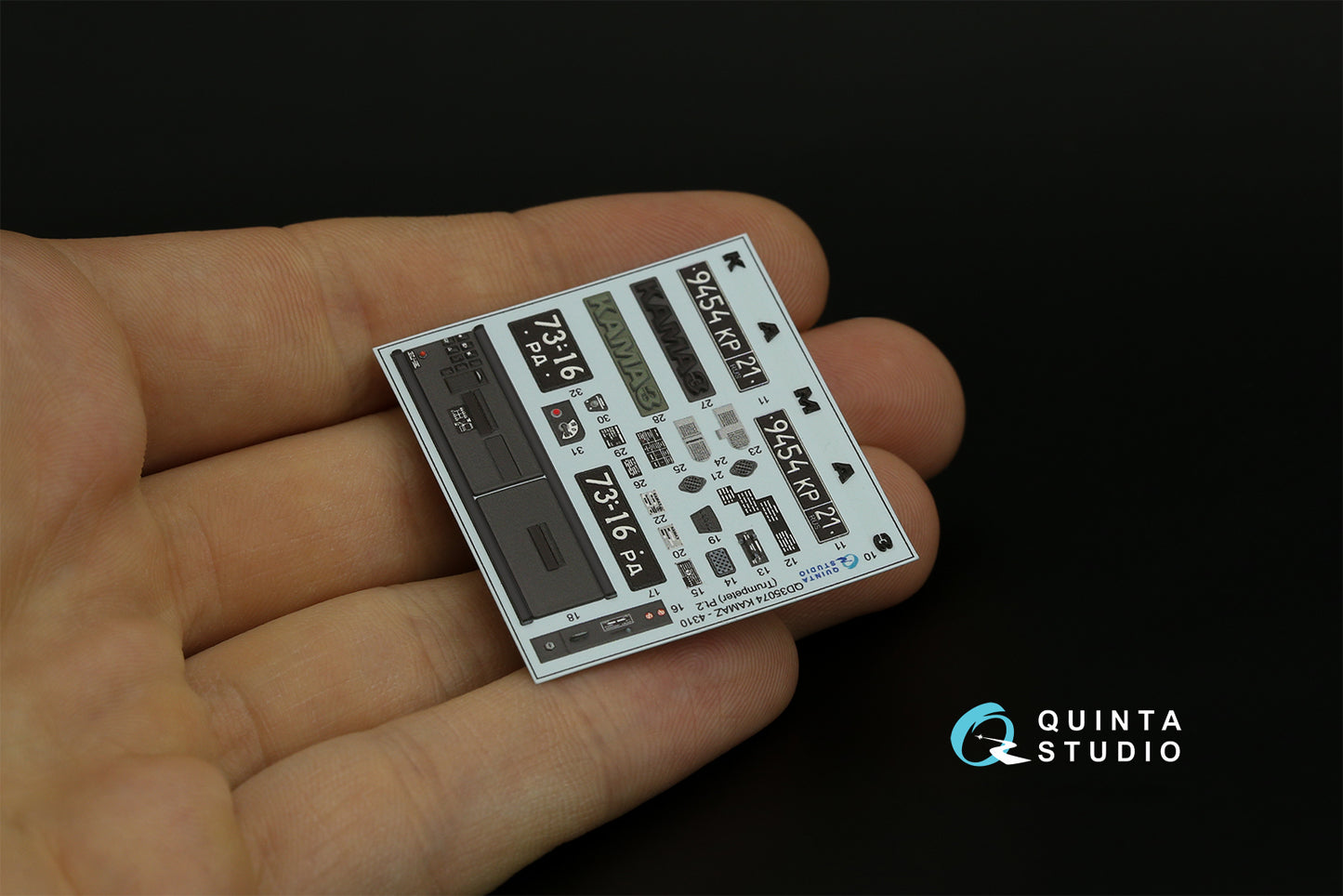 Quinta Studio QD35074 1:35 KAMAZ 4310 3D-Printed Interior Decals