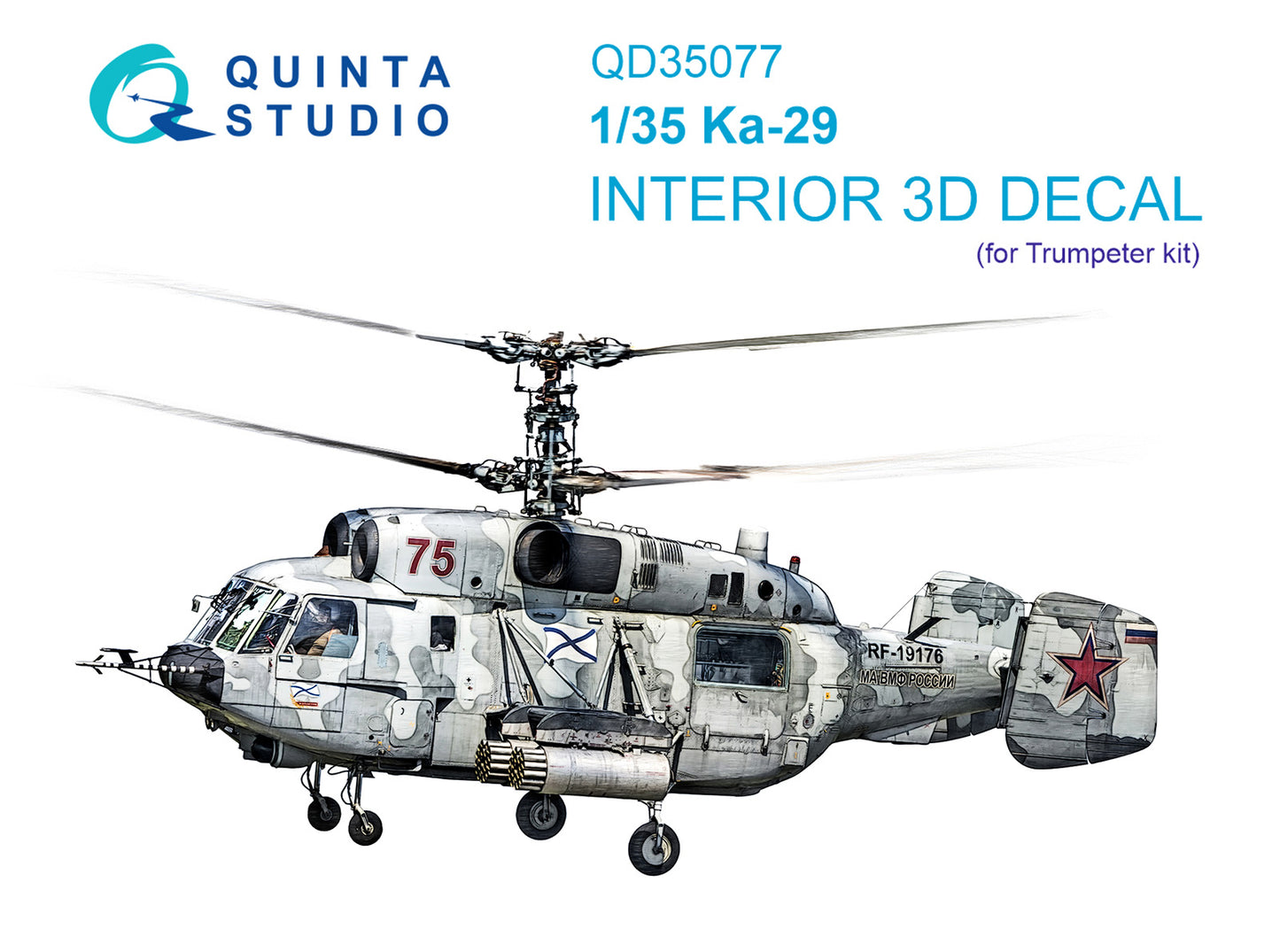 Quinta Studio QD35077 1:35 Kamov Ka-29 3D-Printed Interior Decals