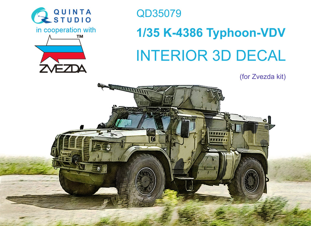 Quinta Studio QD35079 1:35 K-4386 Typhoon VDV 3D Interior Decal