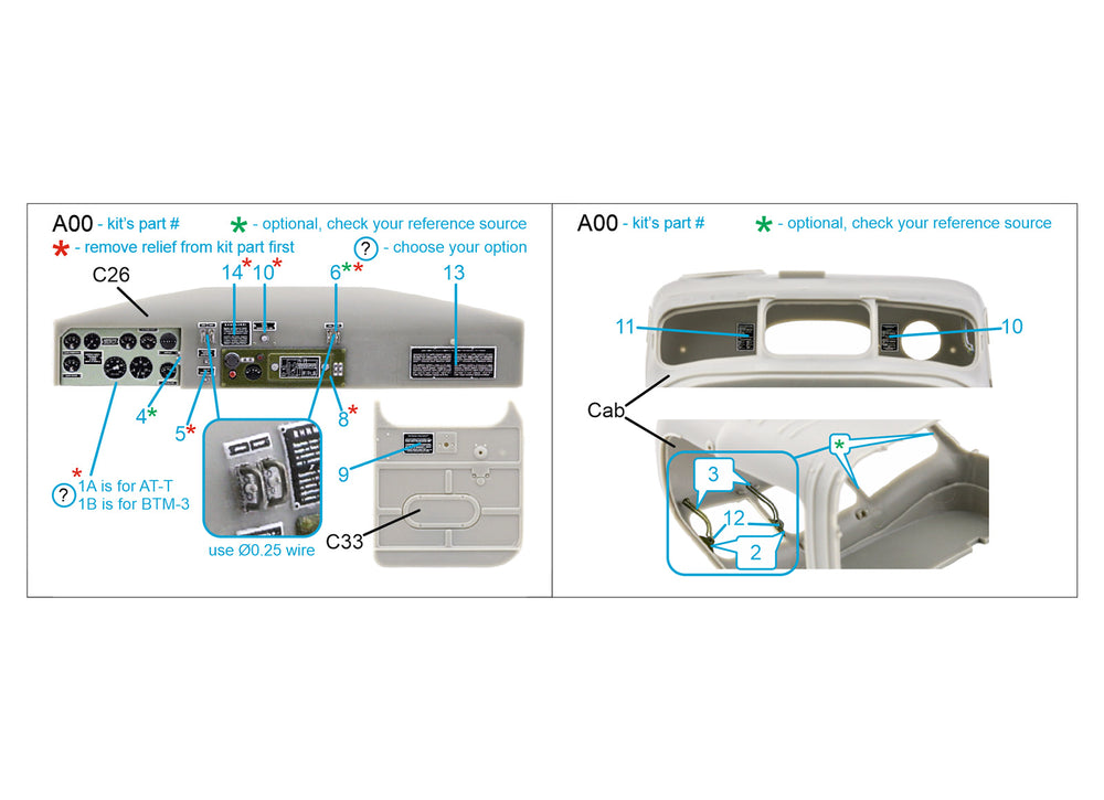 Quinta Studio QD35080 1:35 AT-T/BTM-3 3D-Printed Interior Decals