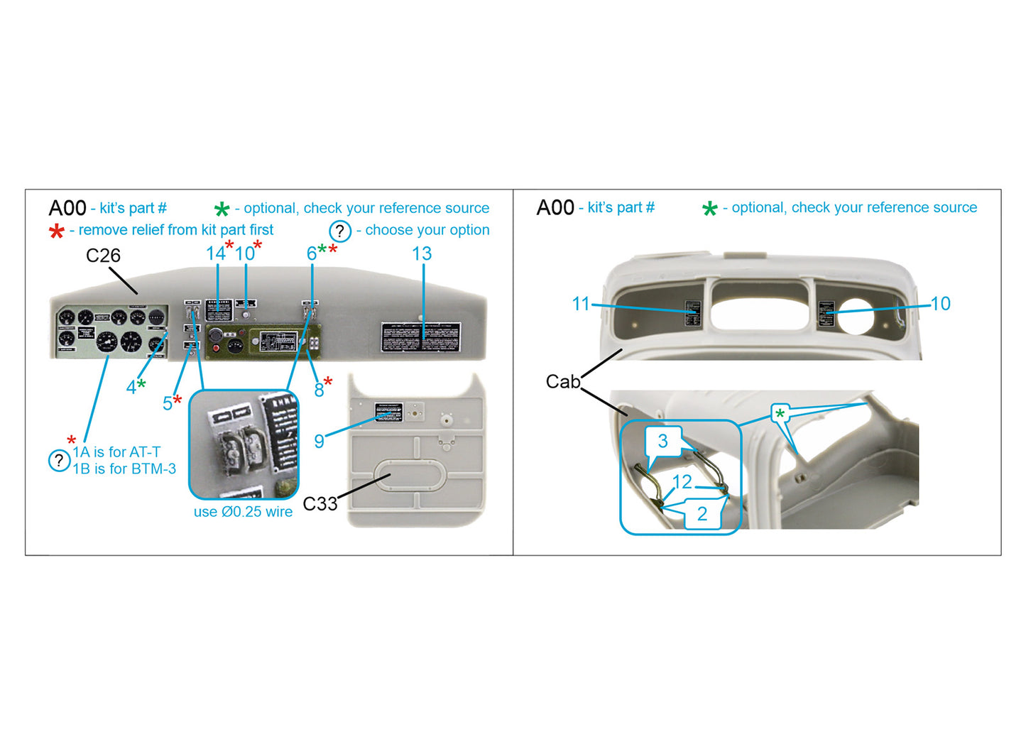Quinta Studio QD35080 1:35 AT-T/BTM-3 3D-Printed Interior Decals