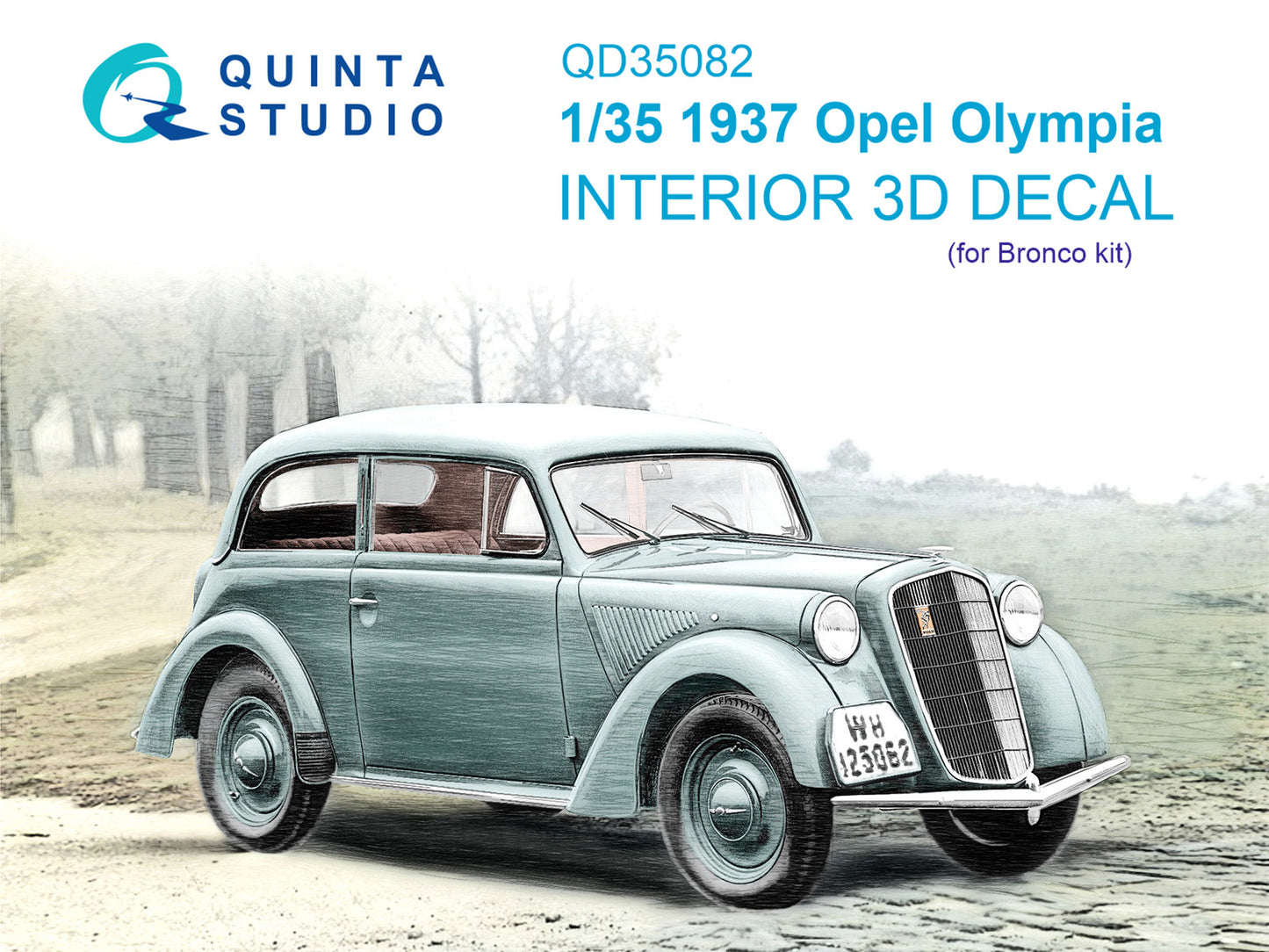 Quinta Studio QD35082 1:35 1937 Opel Olympia 3D Interior Decal