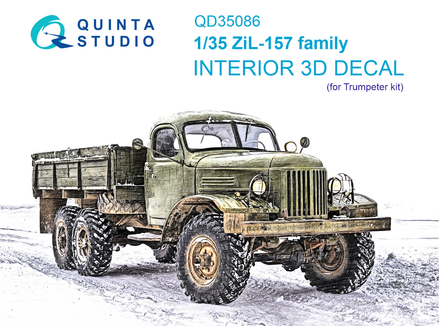 Quinta Studio QD35086 1:35 ZiL-157 family 3D-Printed Interior Decals