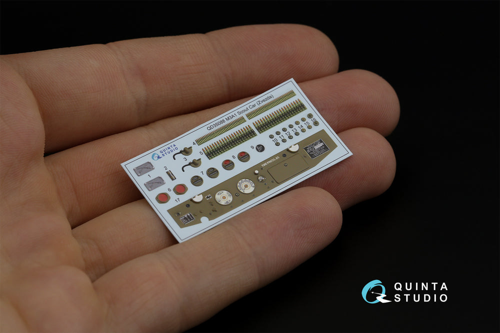 Quinta Studio QD35088 1:35 M3A1 Scout 3D-Printed Interior Decals