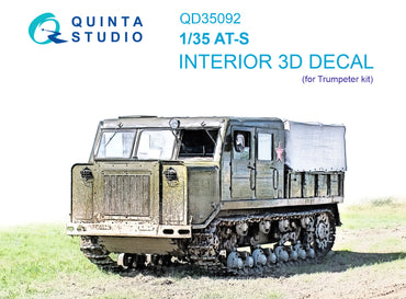 Quinta Studio QD35092 1:35 AT-S 3D-Printed coloured Interior on decal paper