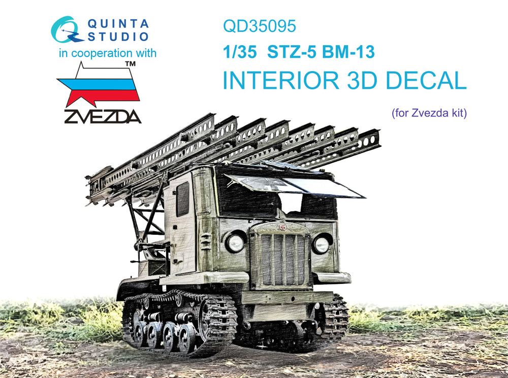 Quinta Studio QD35095 1:35 STZ-5 Katyusha 3D Interior Decal