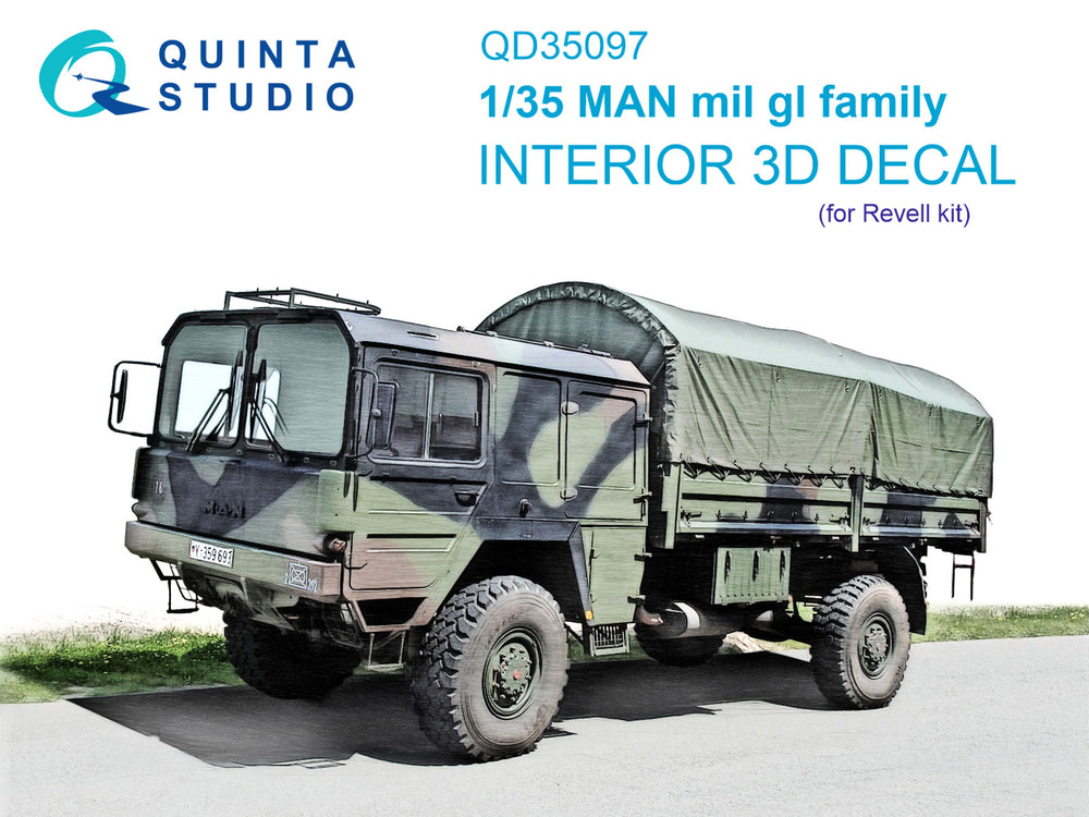 Quinta Studio QD35097 1:35 MAN mil gl Family 3D Interior Decal