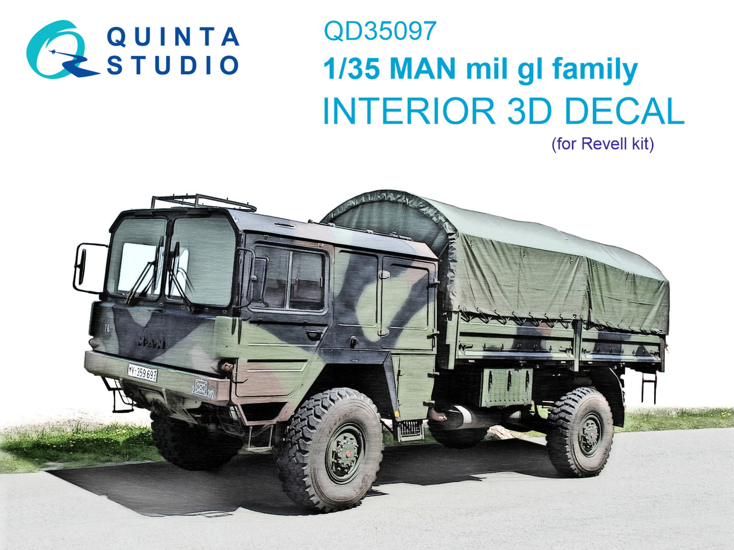 Quinta Studio QD35097 1:35 MAN mil gl Family 3D Interior Decal