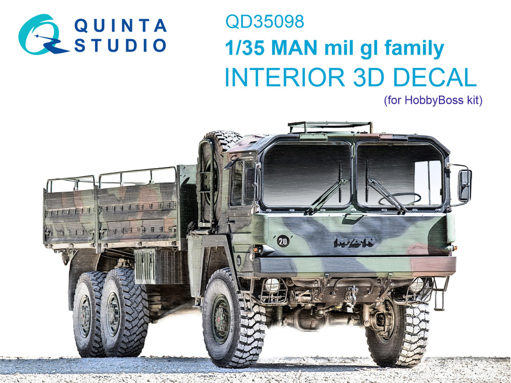Quinta Studio QD35098 1:35 MAN mil gl Family 3D Interior Decal