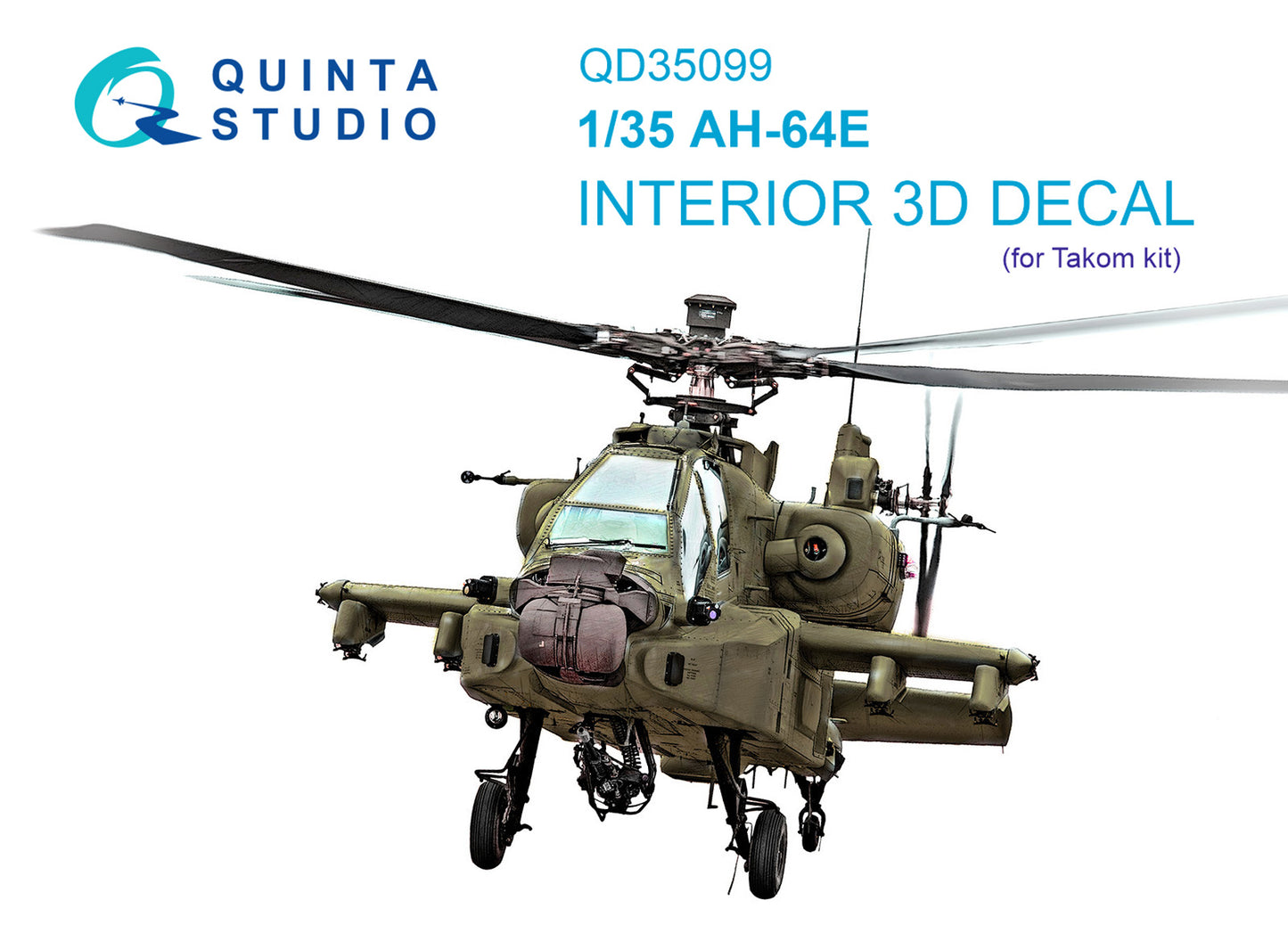 Quinta Studio QD35099 1:35 AH-64E Apache 3D Interior Decal