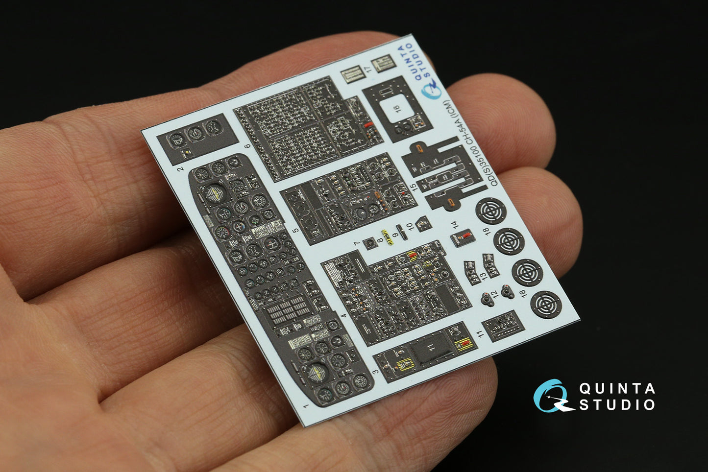 Quinta Studio QD35100 1:35 Sikorsky CH-54A 3D Interior Decal