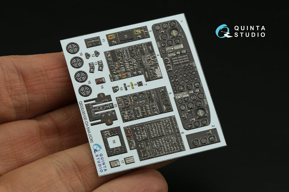 Quinta Studio QD35100 1:35 Sikorsky CH-54A 3D Interior Decal