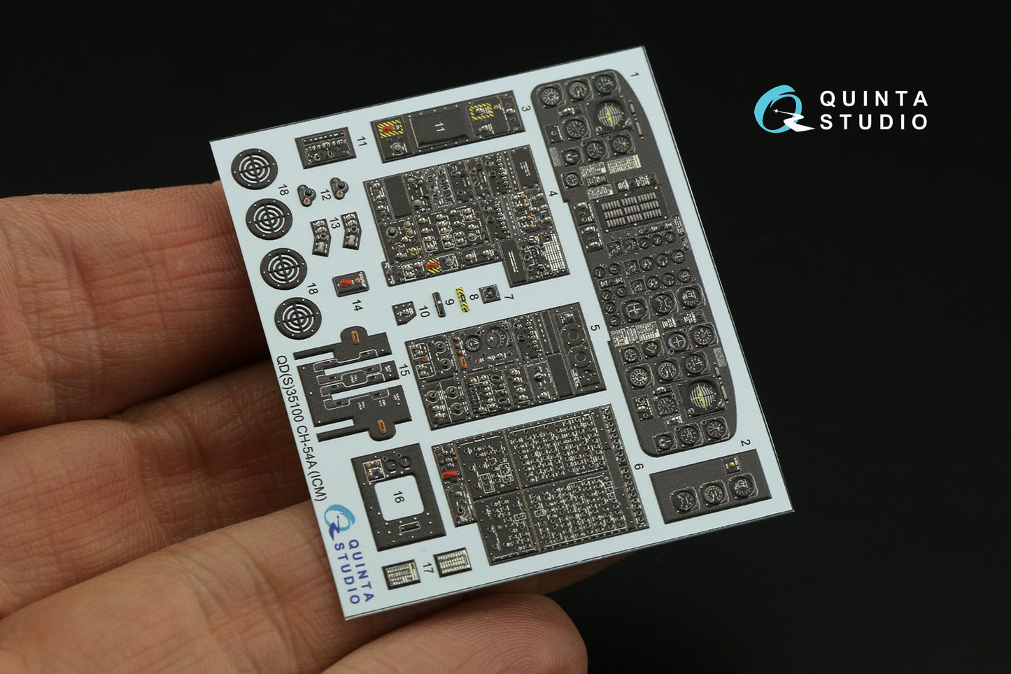 Quinta Studio QD35100 1:35 Sikorsky CH-54A 3D Interior Decal